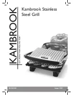 Preview for 1 page of Kambrook KCG100 User Manual