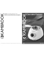 Kambrook KCM1 Chocolate Factory User Manual предпросмотр