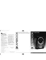 Preview for 1 page of Kambrook KCR90 Owner'S Manual