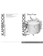 Preview for 1 page of Kambrook KDF100 User Manual