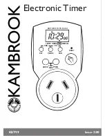 Preview for 1 page of Kambrook KET99 User Manual