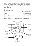 Предварительный просмотр 2 страницы Kambrook KET99 User Manual