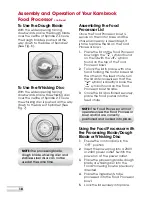 Preview for 11 page of Kambrook KFP600 Instruction Booklet