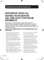 Предварительный просмотр 4 страницы Kambrook KFP655 Instruction Booklet