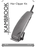 Preview for 1 page of Kambrook KHC100 User Manual