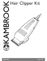 Preview for 1 page of Kambrook KHC10B Owner'S Manual