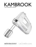 Предварительный просмотр 2 страницы Kambrook KHM300 Series Instruction Booklet