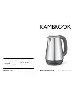 Предварительный просмотр 1 страницы Kambrook KKE630 Series Instruction Booklet