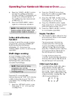 Предварительный просмотр 15 страницы Kambrook KMO201 Instruction Booklet