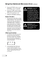 Preview for 17 page of Kambrook KMO310 Series Instruction Booklet