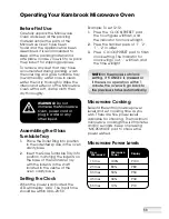 Preview for 12 page of Kambrook KMO400 Instruction Manual