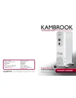 Preview for 1 page of Kambrook KOH105 Instruction Booklet