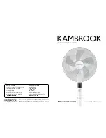 Kambrook KPF849 series Instruction Booklet preview