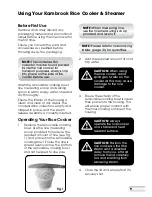 Preview for 10 page of Kambrook KRC405BSS Instruction Booklet