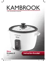Предварительный просмотр 1 страницы Kambrook KRC8 Instruction Booklet