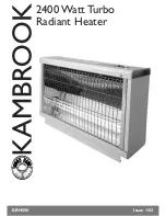 Preview for 1 page of Kambrook KRH500 Manual