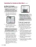 Preview for 11 page of Kambrook KSB100 Instruction Booklet