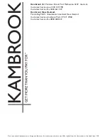 Preview for 20 page of Kambrook KSC 100 Owner'S Manual