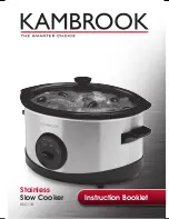 Kambrook KSC110 Instruction Booklet preview