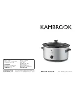 Предварительный просмотр 1 страницы Kambrook KSC300 Instruction Booklet