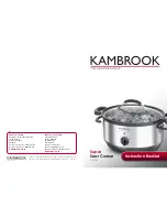 Предварительный просмотр 1 страницы Kambrook KSC700 Instruction Booklet