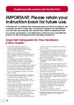 Preview for 4 page of Kambrook KT220 Instruction Booklet