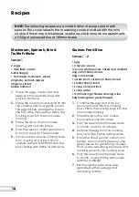 Предварительный просмотр 16 страницы Kambrook Meal Master Mini Instruction Booklet