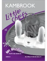 Kambrook Mr. Mustard KHD10 Instruction Booklet предпросмотр