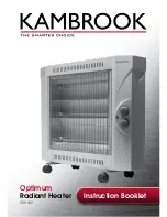 Предварительный просмотр 2 страницы Kambrook Optimum Radiant Heater KRH600 Instruction Booklet
