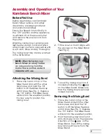 Preview for 8 page of Kambrook PowerMix Planetary KSM500 Instruction Booklet