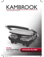 Kambrook Profile KSG220 Instruction Booklet preview