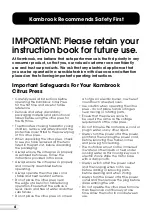 Preview for 4 page of Kambrook Pulp Select KCP110 Instruction Booklet