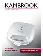 Предварительный просмотр 1 страницы Kambrook QuikSnaks KSM1TM Instruction Booklet