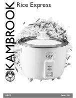 Предварительный просмотр 1 страницы Kambrook Rice Express KRC5 Owner'S Manual