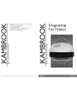 Предварительный просмотр 1 страницы Kambrook SNUGASABUG KFH280 User Manual