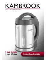 Предварительный просмотр 2 страницы Kambrook Soup Simple KBL600 Instruction Booklet