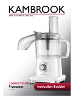 Предварительный просмотр 2 страницы Kambrook Speed Chute KFP200 Instruction Booklet