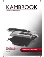 Preview for 1 page of Kambrook STAINLESS STEEL KCG200 Instruction Booklet