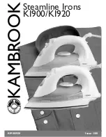 Предварительный просмотр 1 страницы Kambrook Steamline KI900 Manual