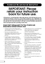 Preview for 5 page of Kambrook Steamline KIR795 Instruction Booklet