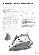 Preview for 8 page of Kambrook Steamline KIR795 Instruction Booklet