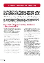 Preview for 5 page of Kambrook X Blade KSB100WHT Instruction Booklet