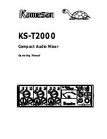 Kamesan KS-T2000 Operating Manual preview