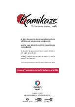 Предварительный просмотр 152 страницы Kamikaze KV 295 User Manual