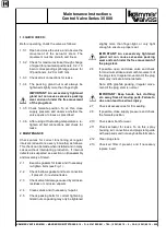 Preview for 3 page of Kammer 35000 Series Maintenance Instructions Manual