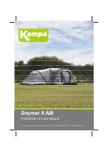 Kampa Daymer 8 AIR Instructions & Care Manual предпросмотр