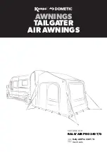 Предварительный просмотр 1 страницы Kampa DOMETIC RALLY AIR PRO 240 T/G User Manual