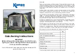 Kampa Gala Instructions предпросмотр