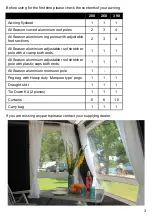 Preview for 3 page of Kampa Rally 260 Instructions & Care Manual