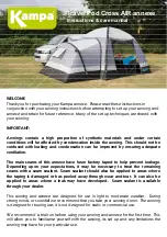 Предварительный просмотр 1 страницы Kampa Travel Pod Cross AIR Instructions & Care Manual